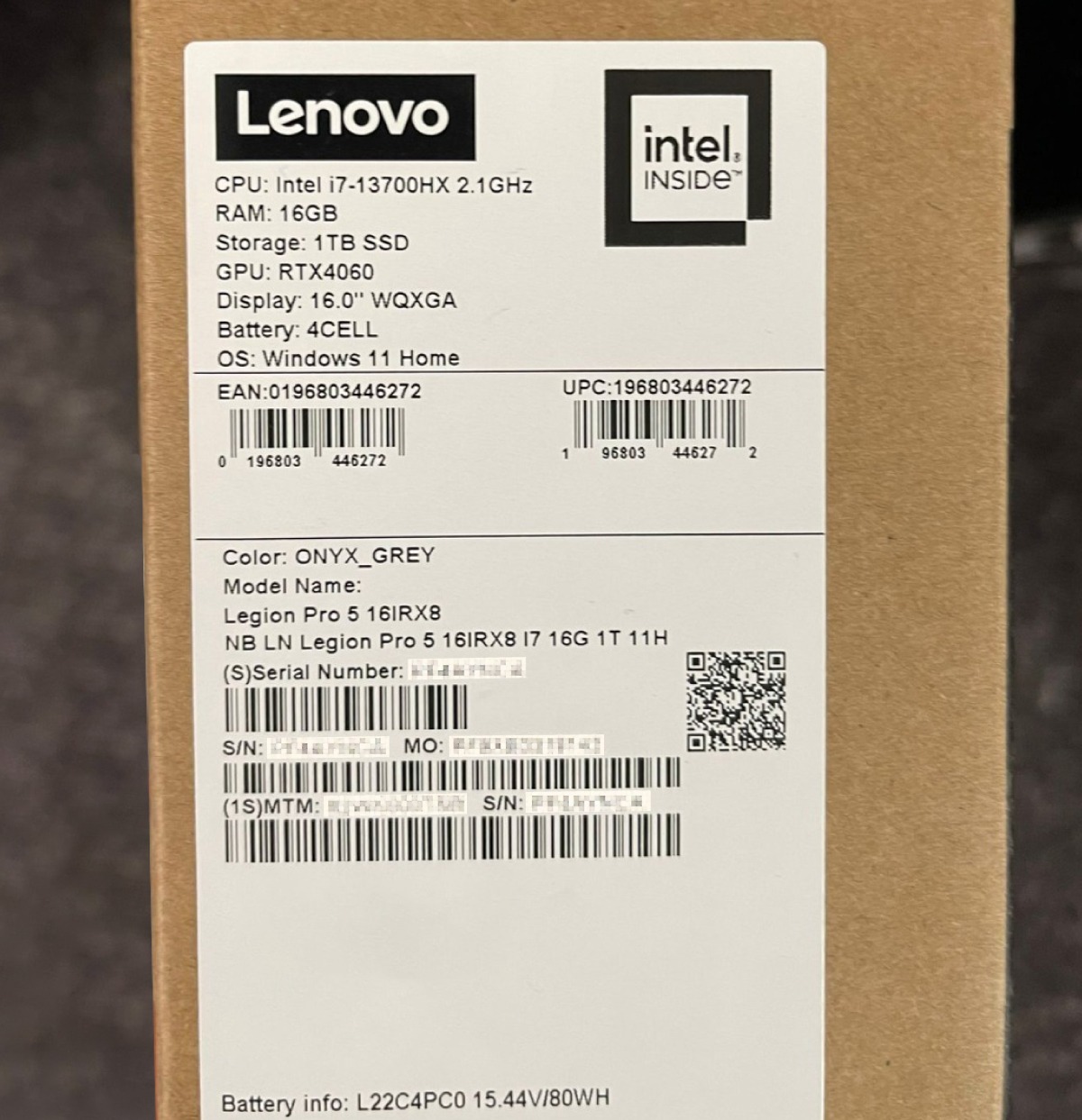 Example Product Label Image